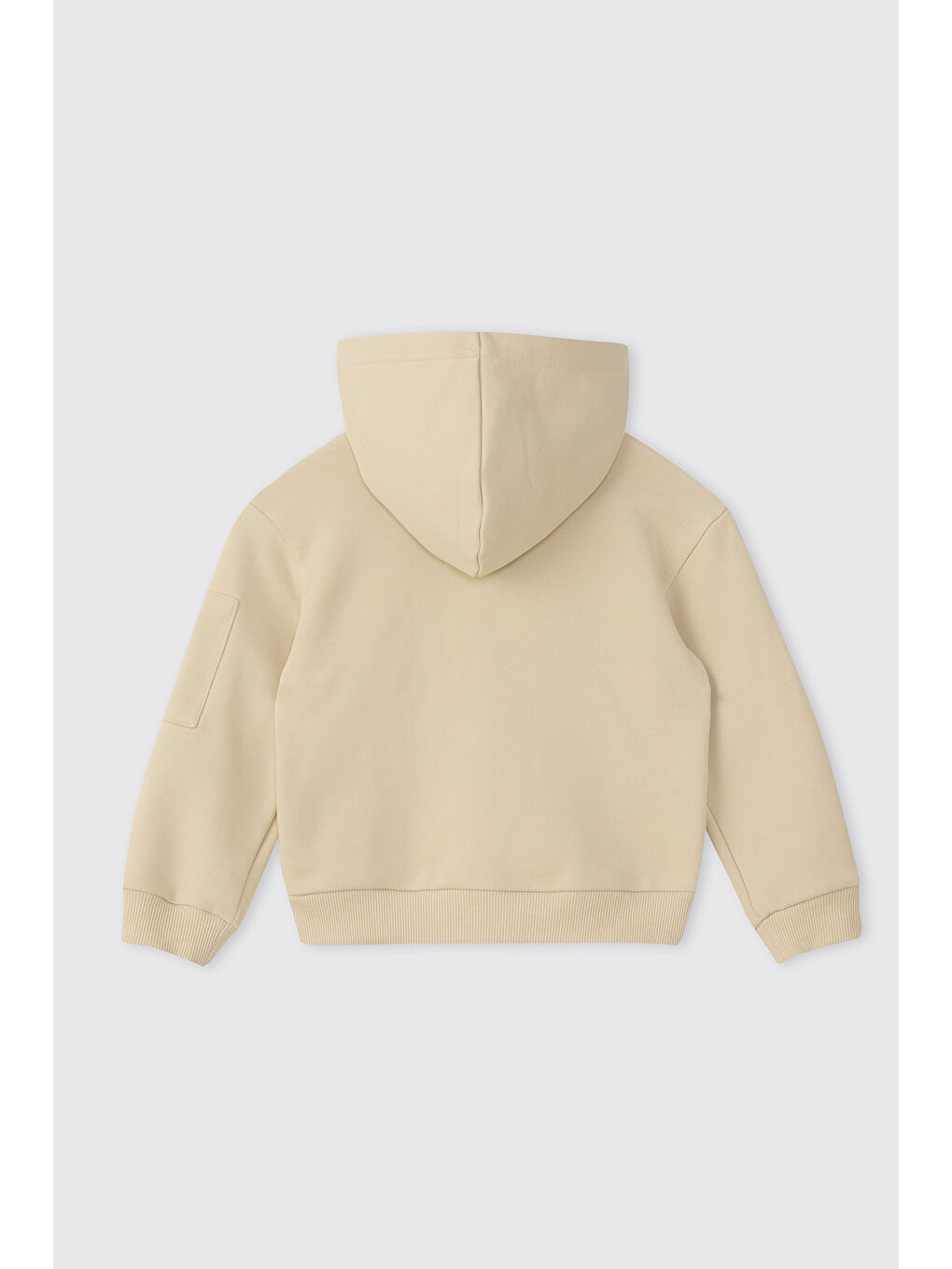 Erkek Bebek Kapüşonlu Bej Sweatshirt-1