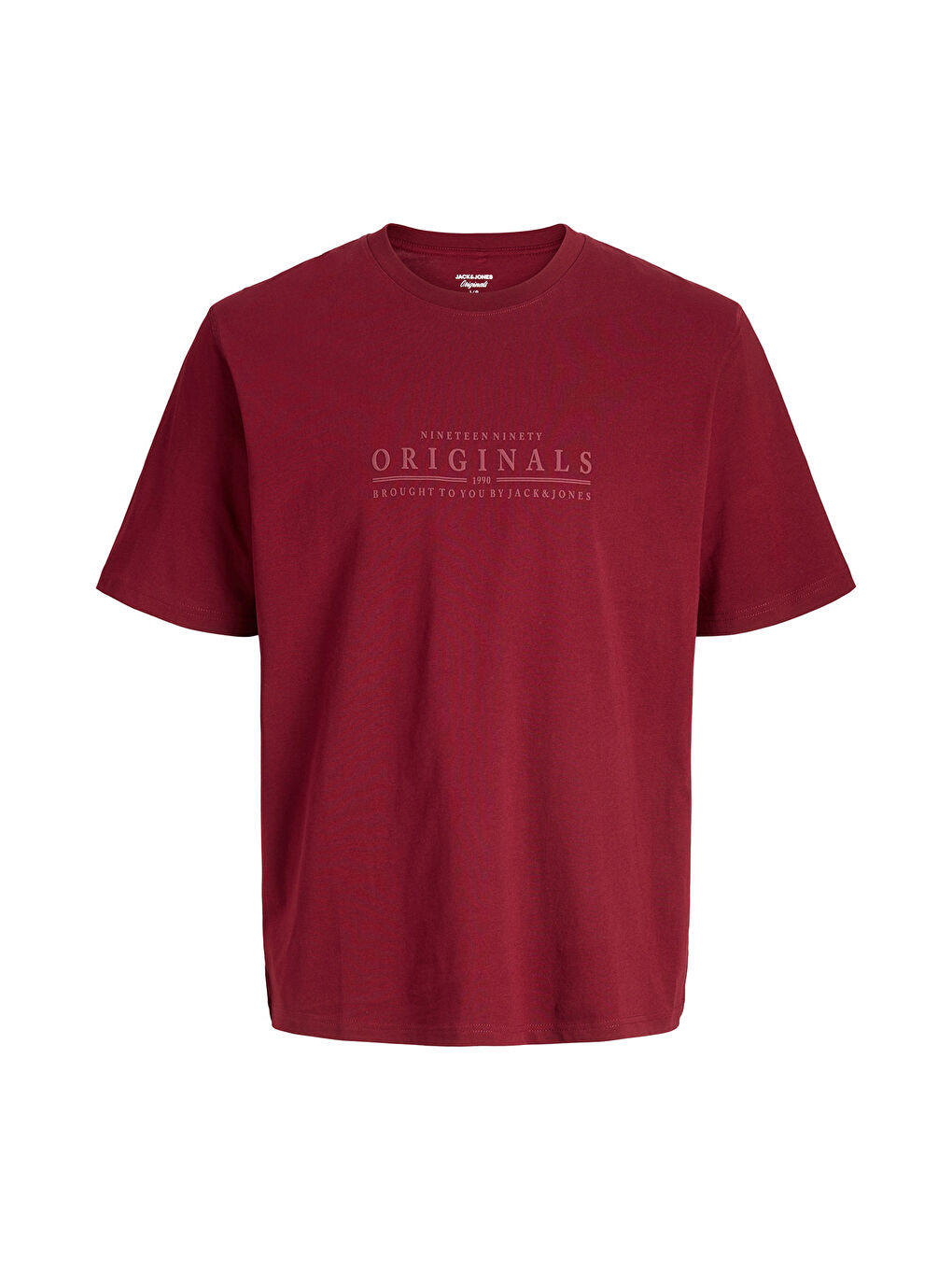 Bordo Originals Logolu Pamuklu Regular Fit Bisiklet Yaka T Shirt 12290315