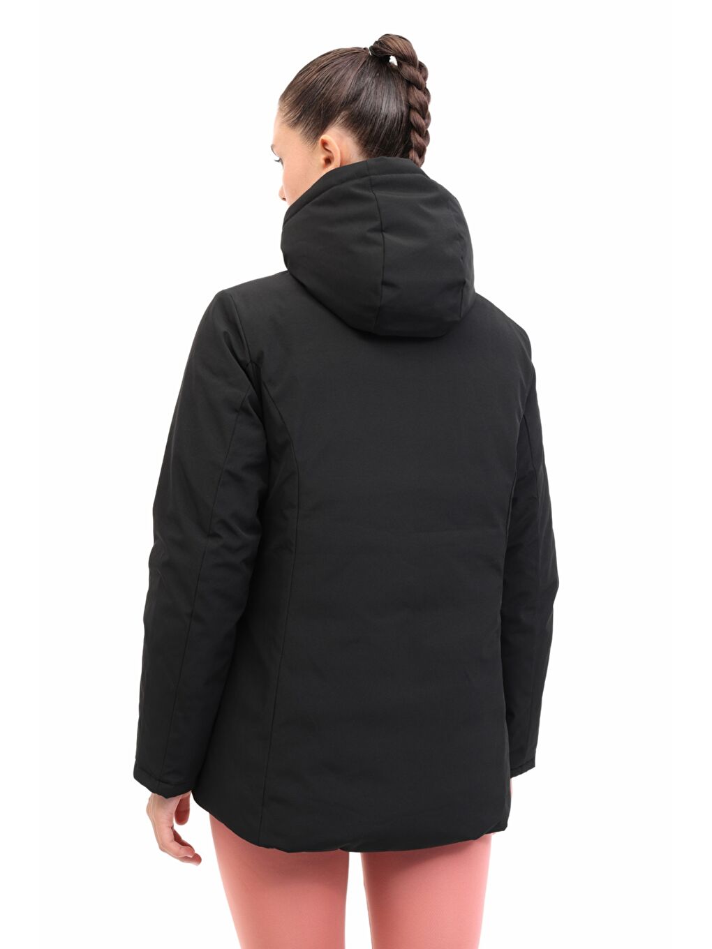 WL 1POLY PADDED 5PR Siyah Kadın Mont-1