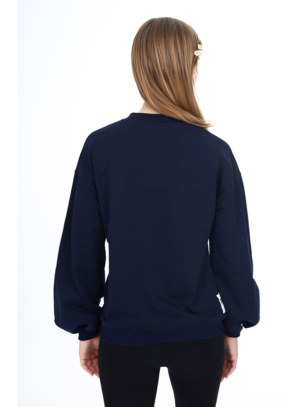 Lacivert Kız Çocuk Okul Sweatshirt-4