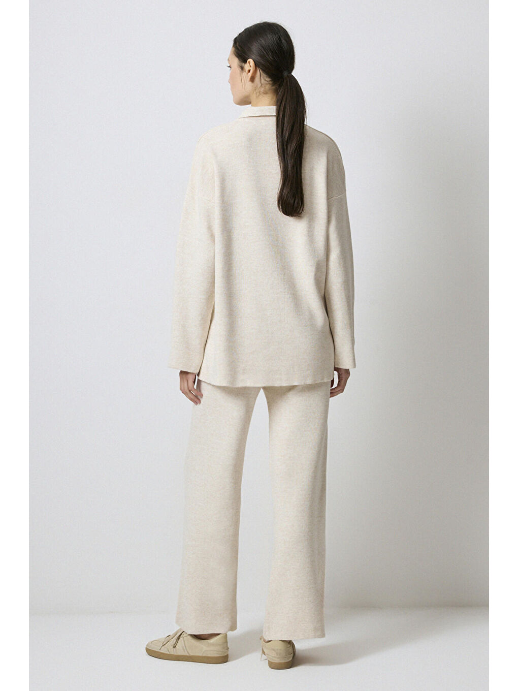 Bej Polo Yaka Triko Takım-4