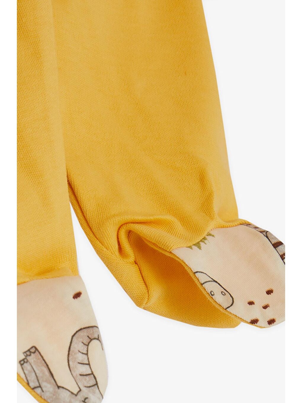 Ekru Erkek Bebek Hastane Çıkışı 5 li Sevimli Hayvancıklar Desenli Krem (3 Ay)-6