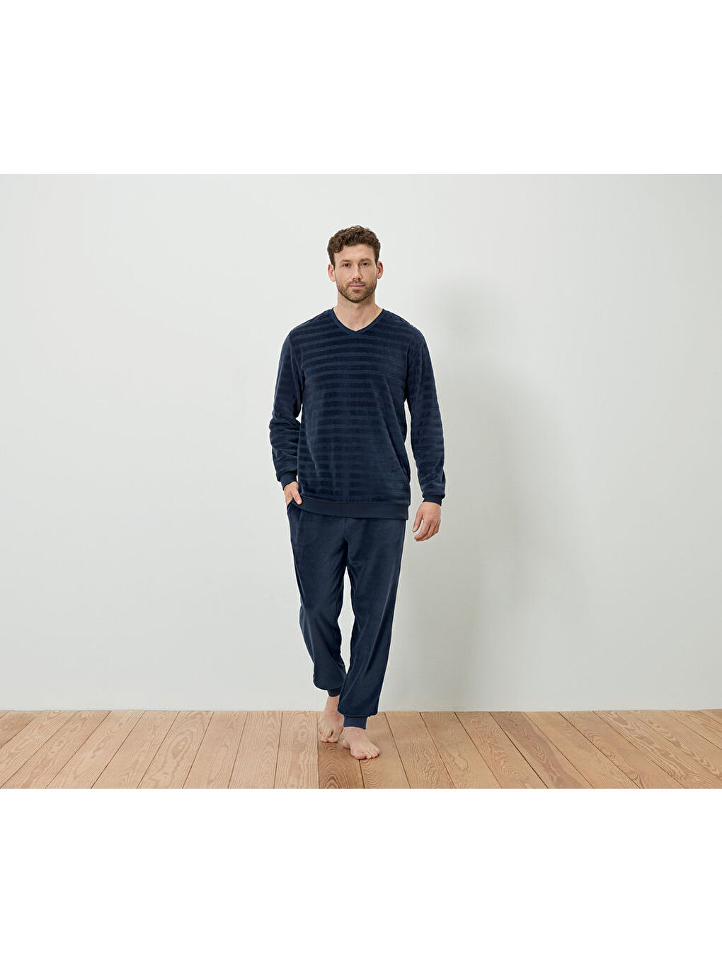 Lacivert Erkek Pijama Takımı