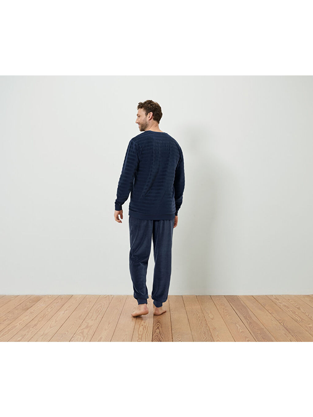 Lacivert Erkek Pijama Takımı-1
