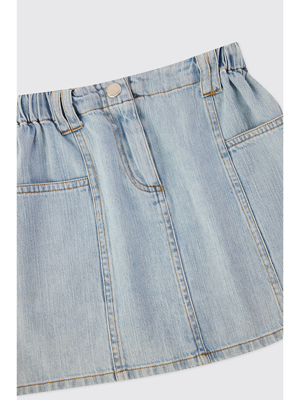 Kız Çocuk Jean Mavi Etek-2