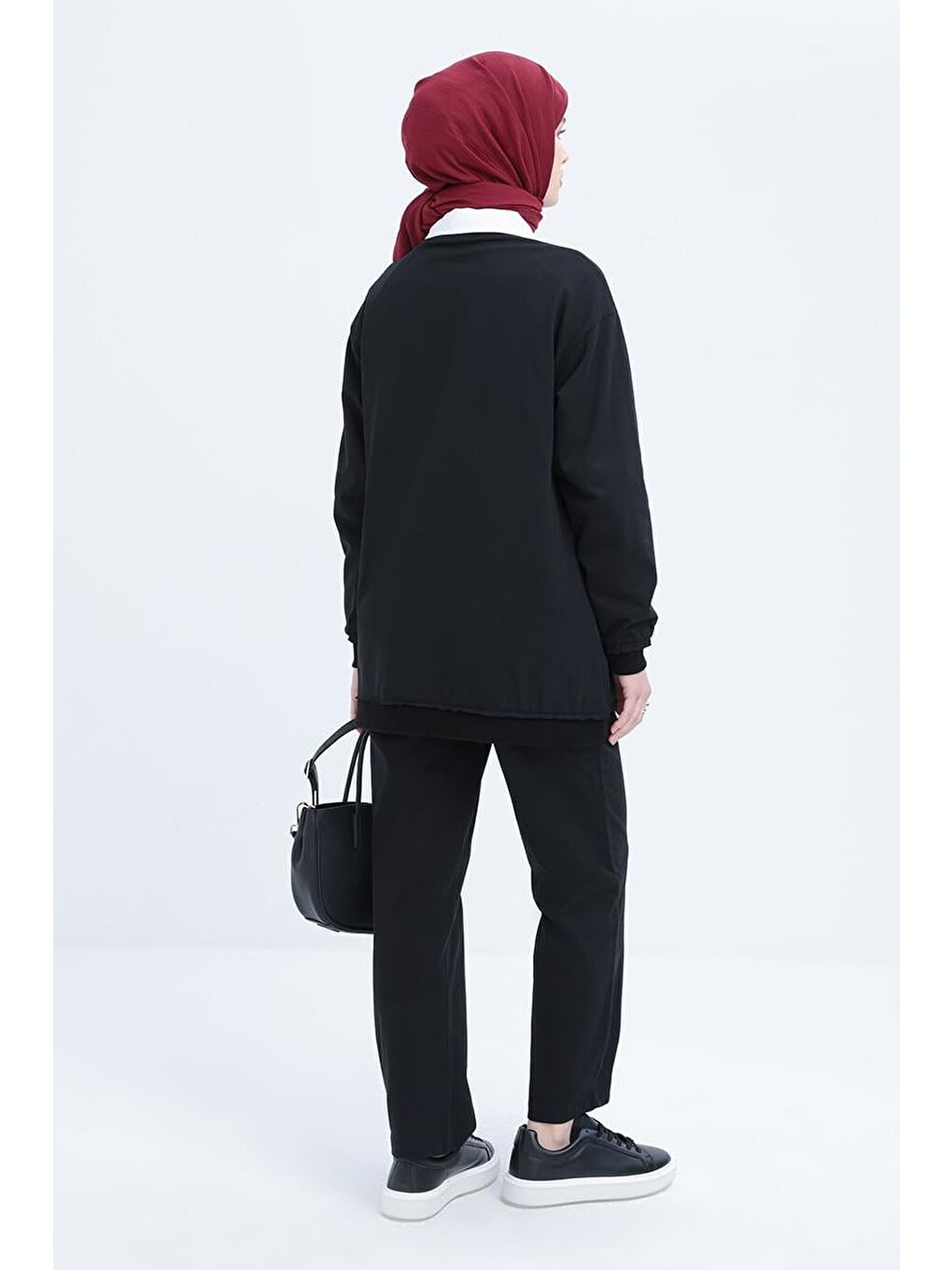 Siyah-Pis Dikişli Eşofman Takımı-3