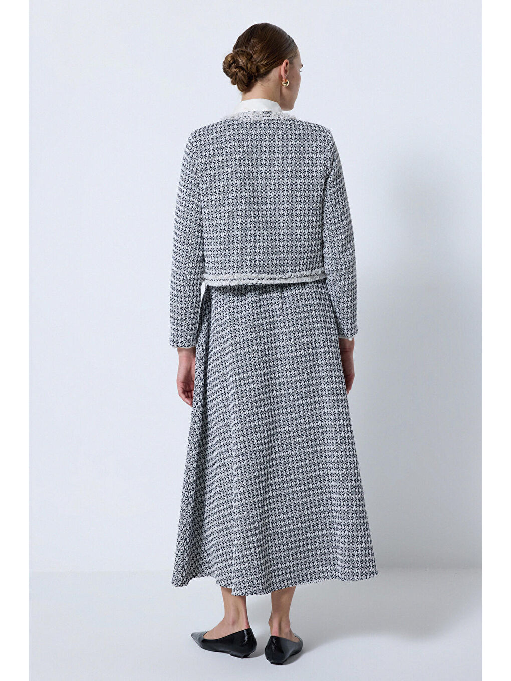 Siyah Ceket Etek Tüvit Takım-4