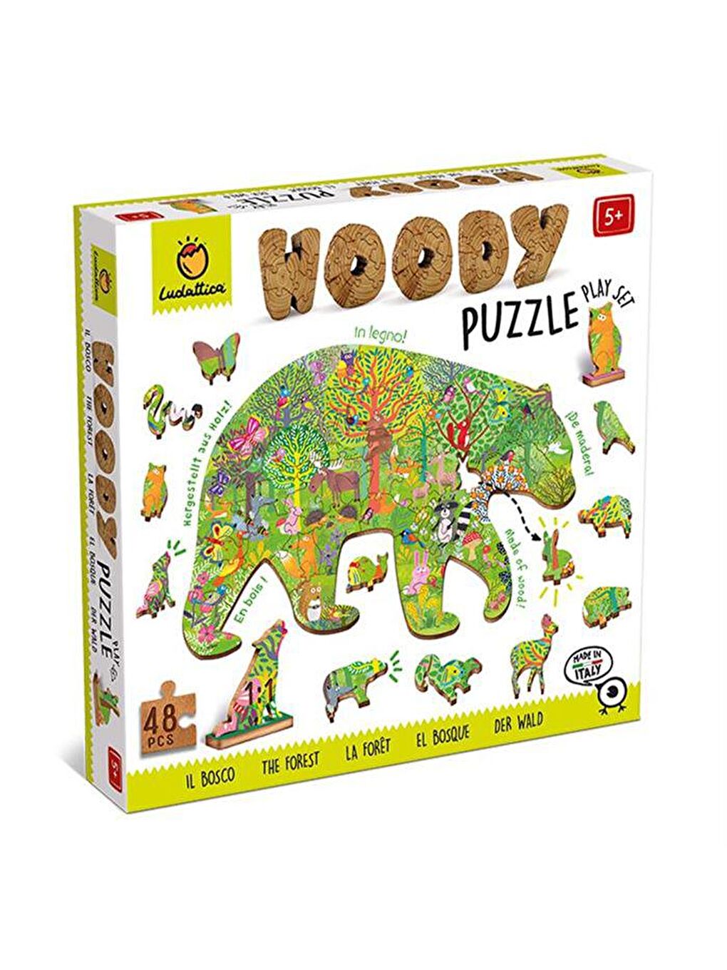 Ludattica Karışık The Forest - Woody Puzzle