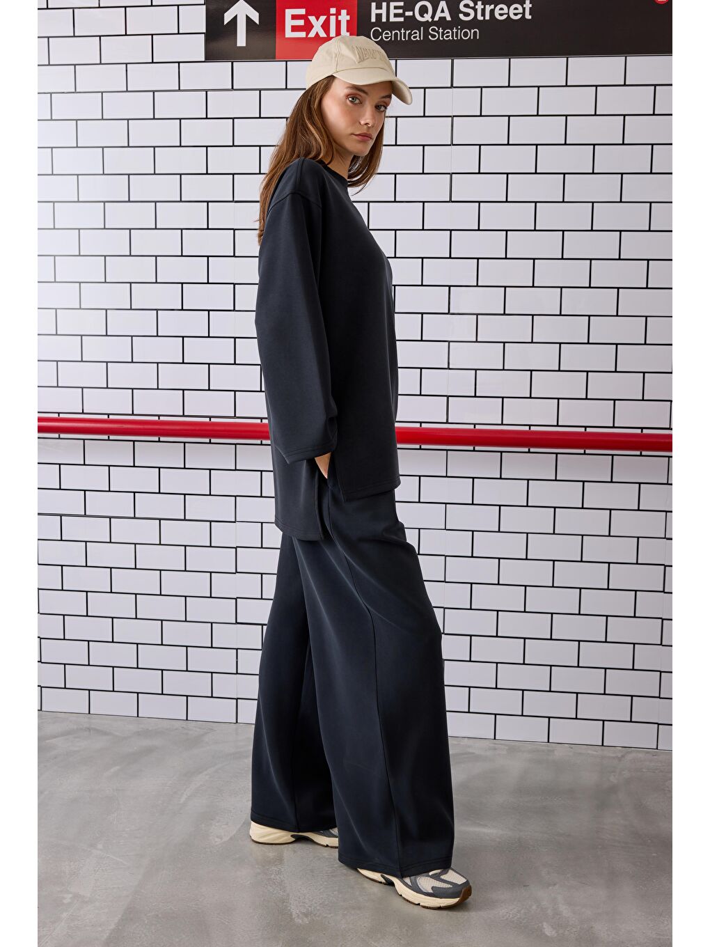 Örme Modal Pantolon Siyah-1