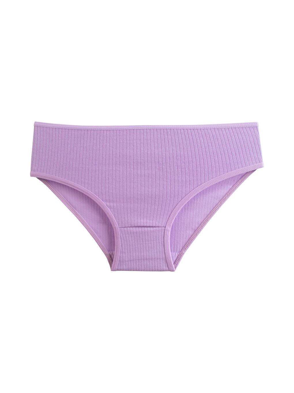 Lila Kadın Külot 5'li Paket Elastanlı Fitilli Pamuklu Kaşkorse-5