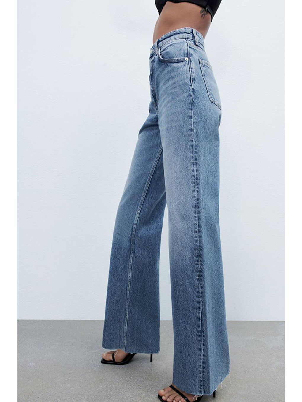 Mavi Palazzo Yüksel Bel Kadın Jean Mg1494-2