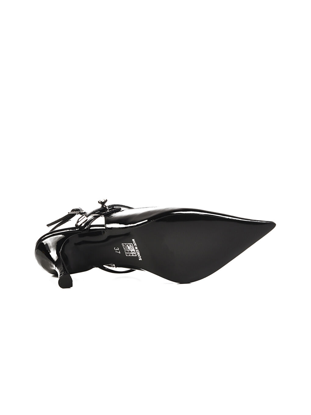 Siyah İnce Topuklu Kadın Abiye Ayakkabı 658228 Z-4