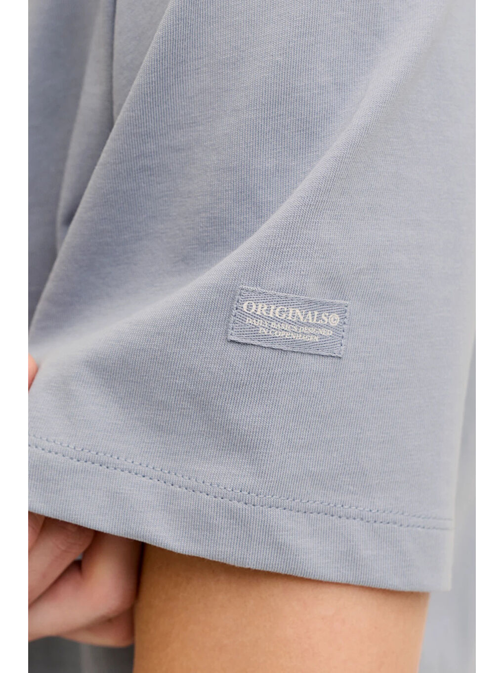 Gri Originals Logolu Pamuklu Regular Fit Bisiklet Yaka T Shirt 12290856-3