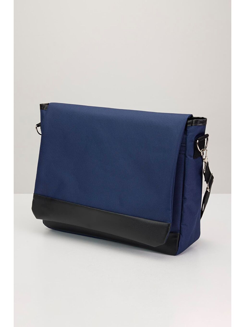 Unisex Ayarlanabilir Çapraz Askılı Lacivert Postacı Omuz Çantası-1