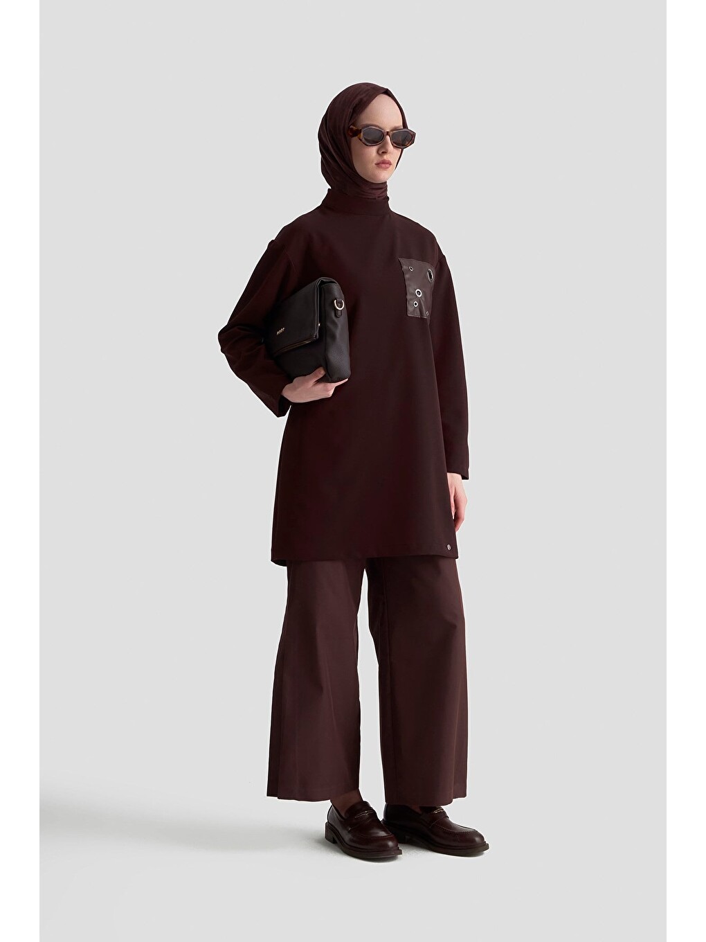 Trend Tunik 25Kt438 Kahverengi-1