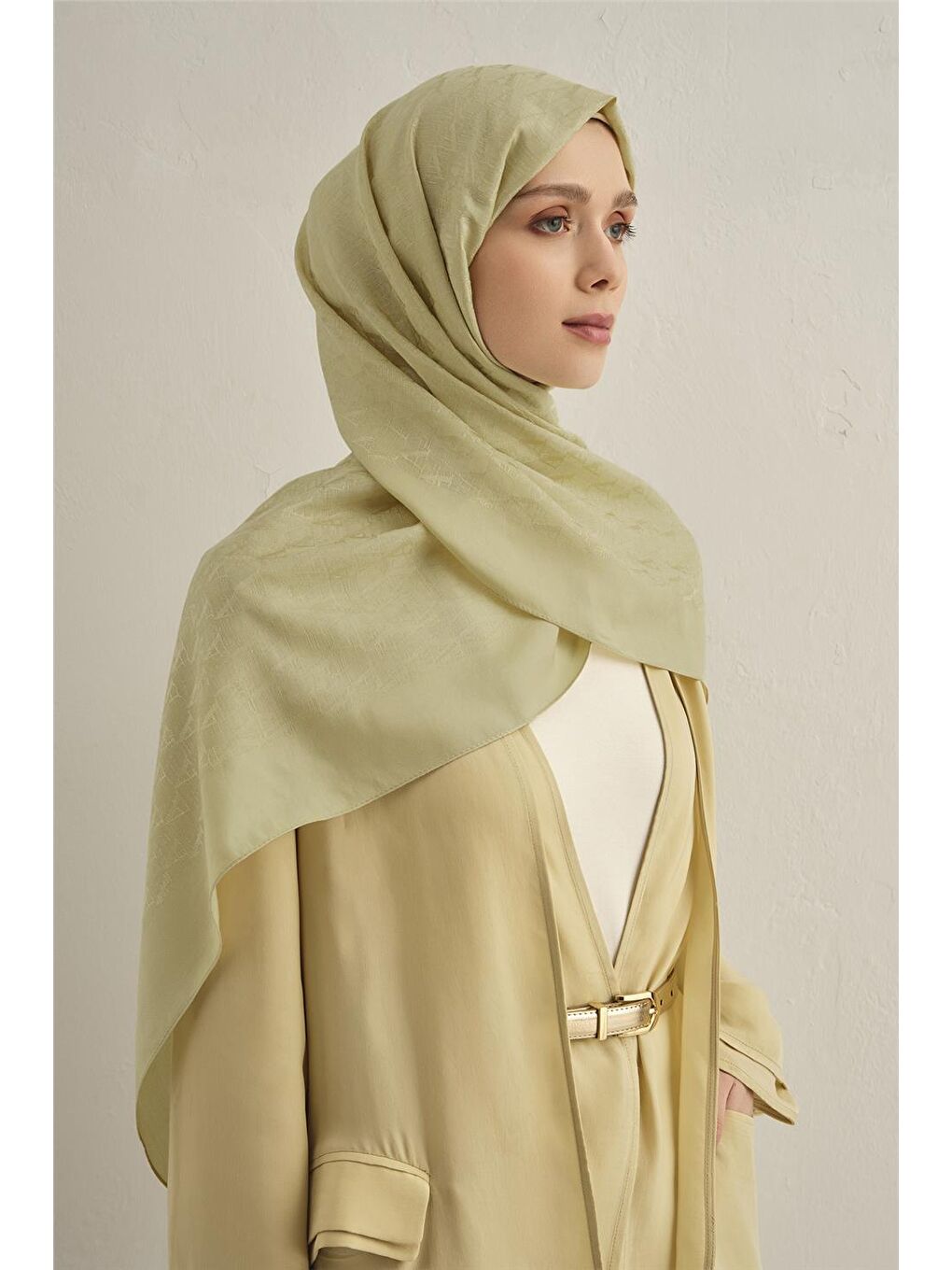 Sarı Pamora Aa Monogram Şal 3 51