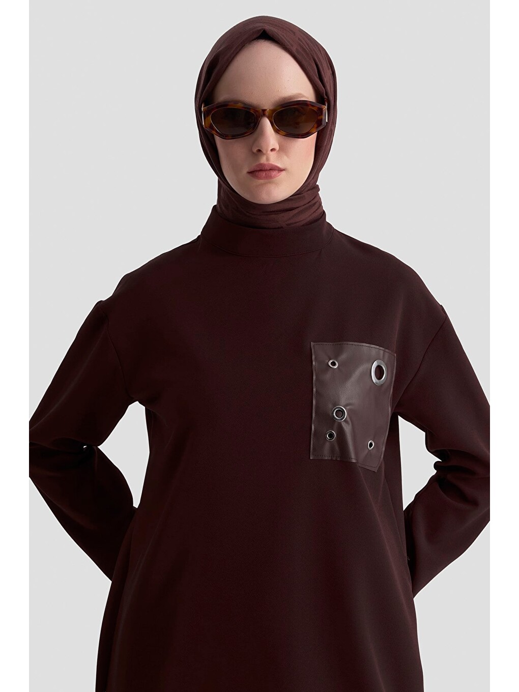 Trend Tunik 25Kt438 Kahverengi-3