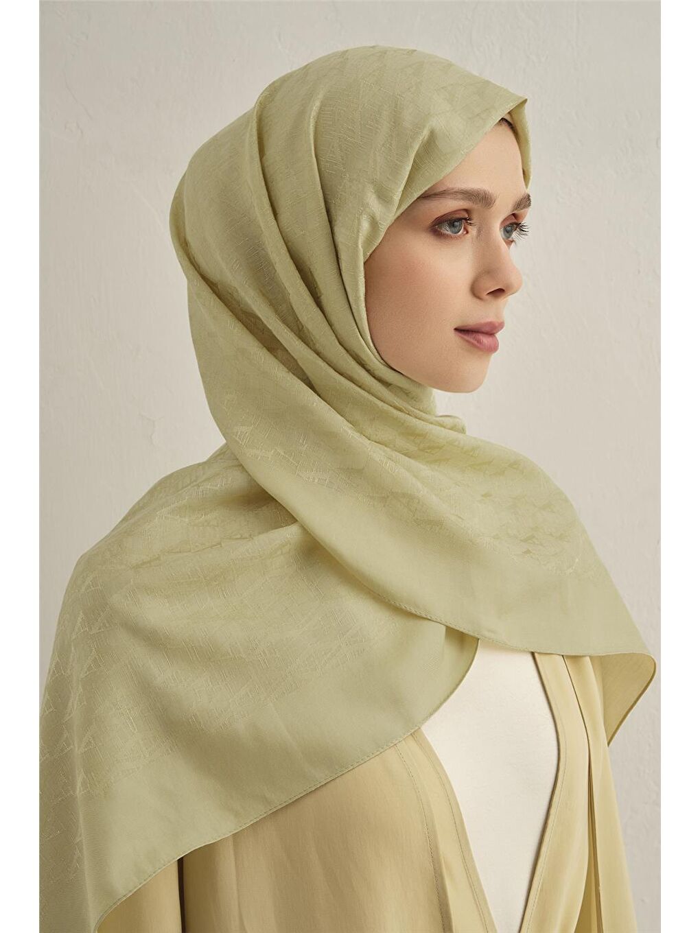 Sarı Pamora Aa Monogram Şal 3 51-2