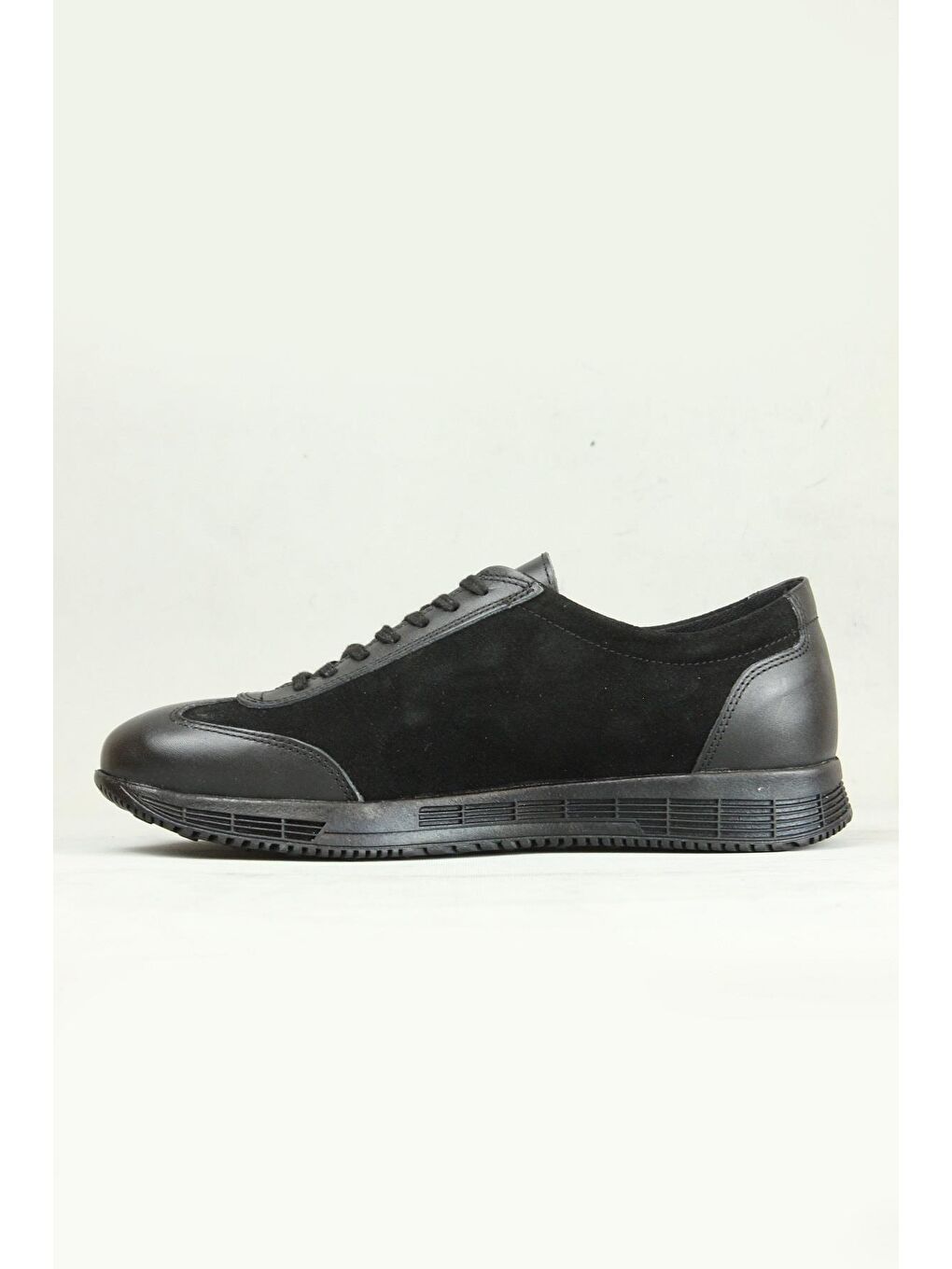 Siyah Econ 0940 Hakiki Deri Günlük Ayakkabı Erkek-1