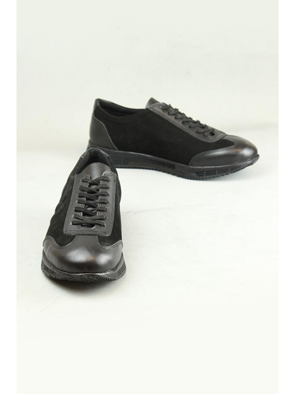 Siyah Econ 0940 Hakiki Deri Günlük Ayakkabı Erkek-2