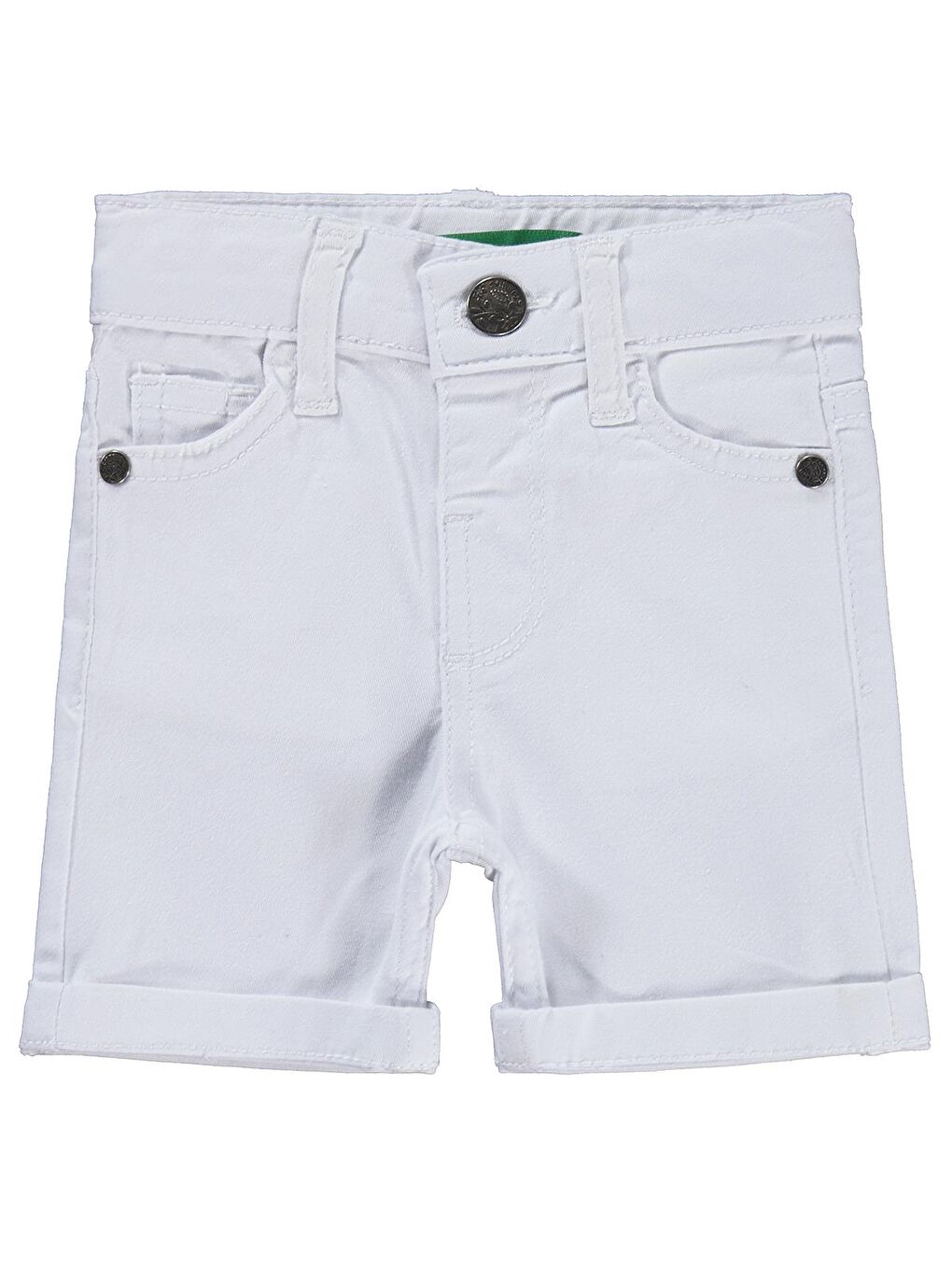 Gabardin 6-24 Ay Şort - Beyaz