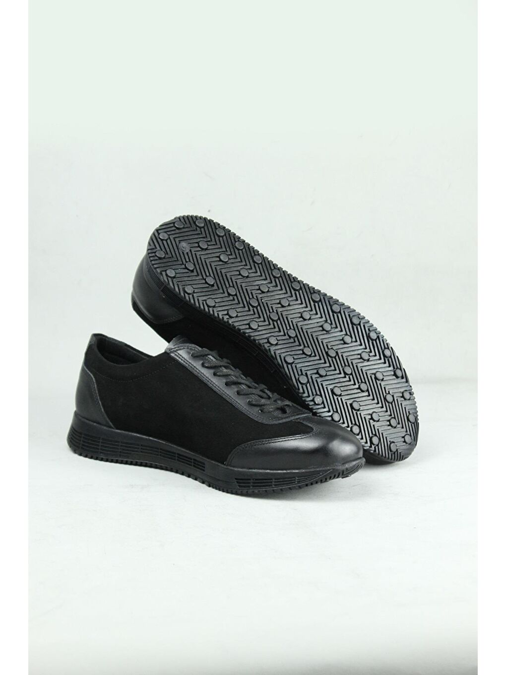 Siyah Econ 0940 Hakiki Deri Günlük Ayakkabı Erkek-4