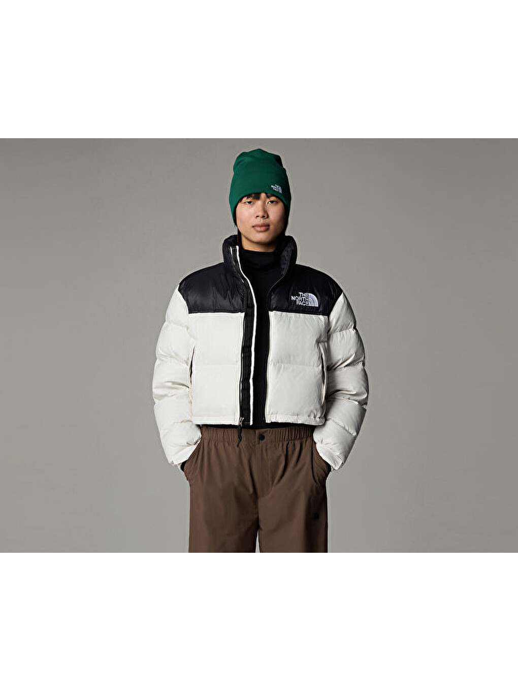W Nuptse Short Kadın Outdoor Montu (700 Dolgu Kaz Tüyü) Nf0a5ggerou1 Bej-2