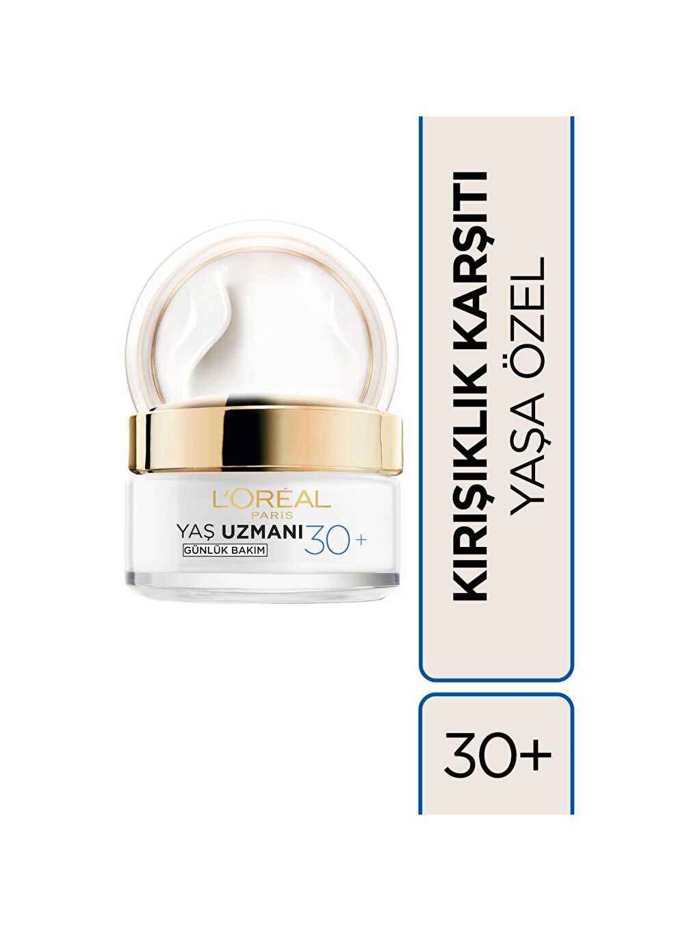 L'Oreal Paris Yaş Uzmanı 30+ İnce Çizgi Görünümünü Azaltan & Cilde Canlı Görünüm Veren, Kırşıklık Karşıtı Krem50ml