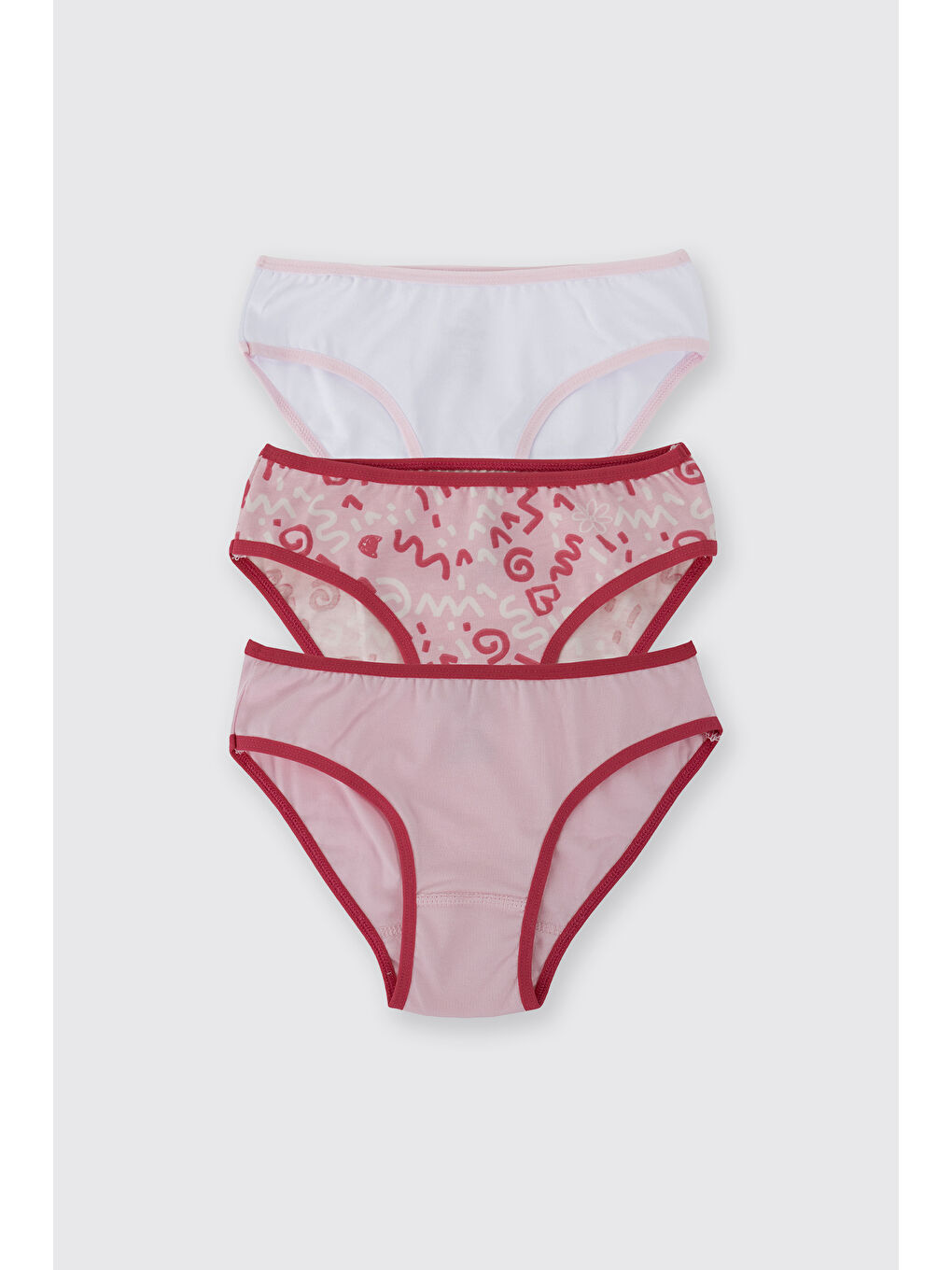 Karışık Kız Çocuk 3'lü Slip Set