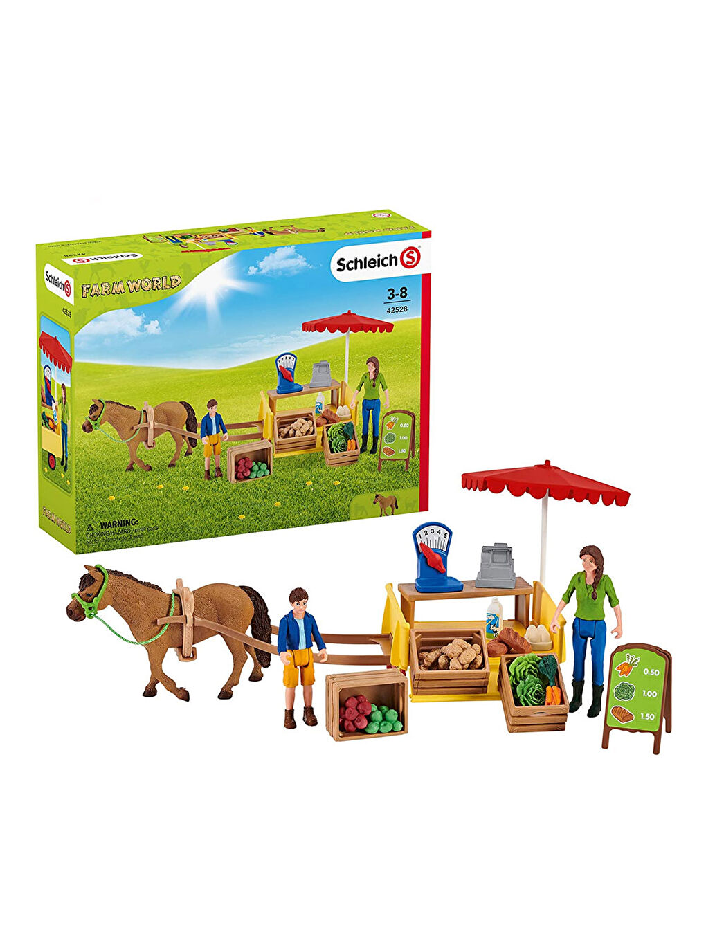 Schleich Renksiz Gezici Pazar Standı 42528 - 4