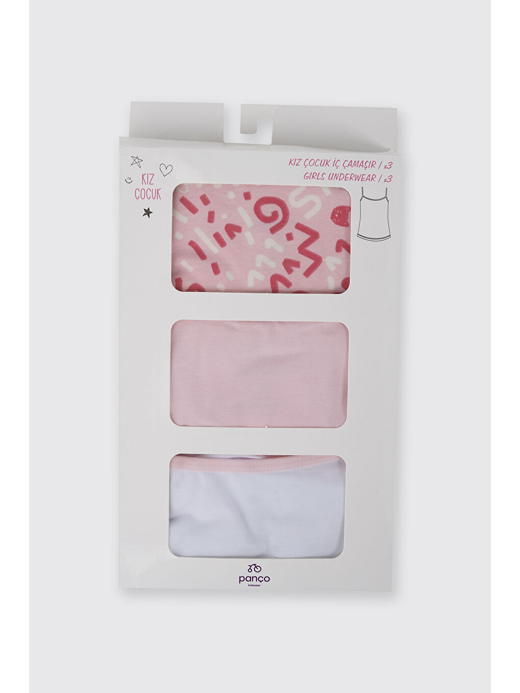 Karışık Kız Çocuk 3'lü Atlet Seti-2