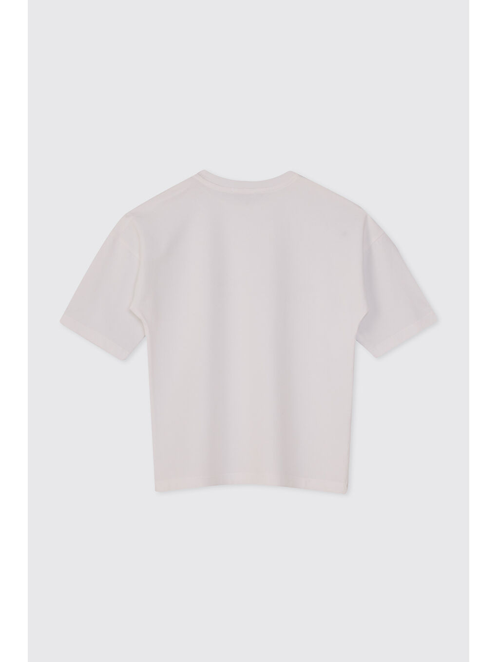 Erkek Çocuk Baskılı Beyaz Tişört-1