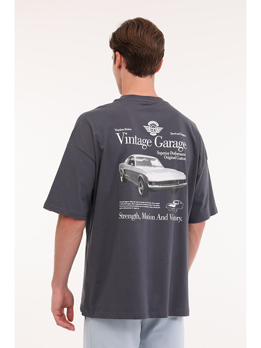 Ml Ordmu 11vntg204 5fx Gri Erkek Kısa Kol T-shirt-1