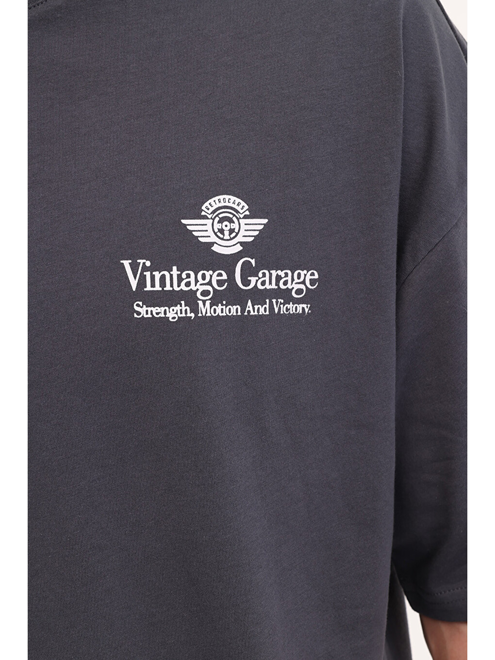 Ml Ordmu 11vntg204 5fx Gri Erkek Kısa Kol T-shirt-3