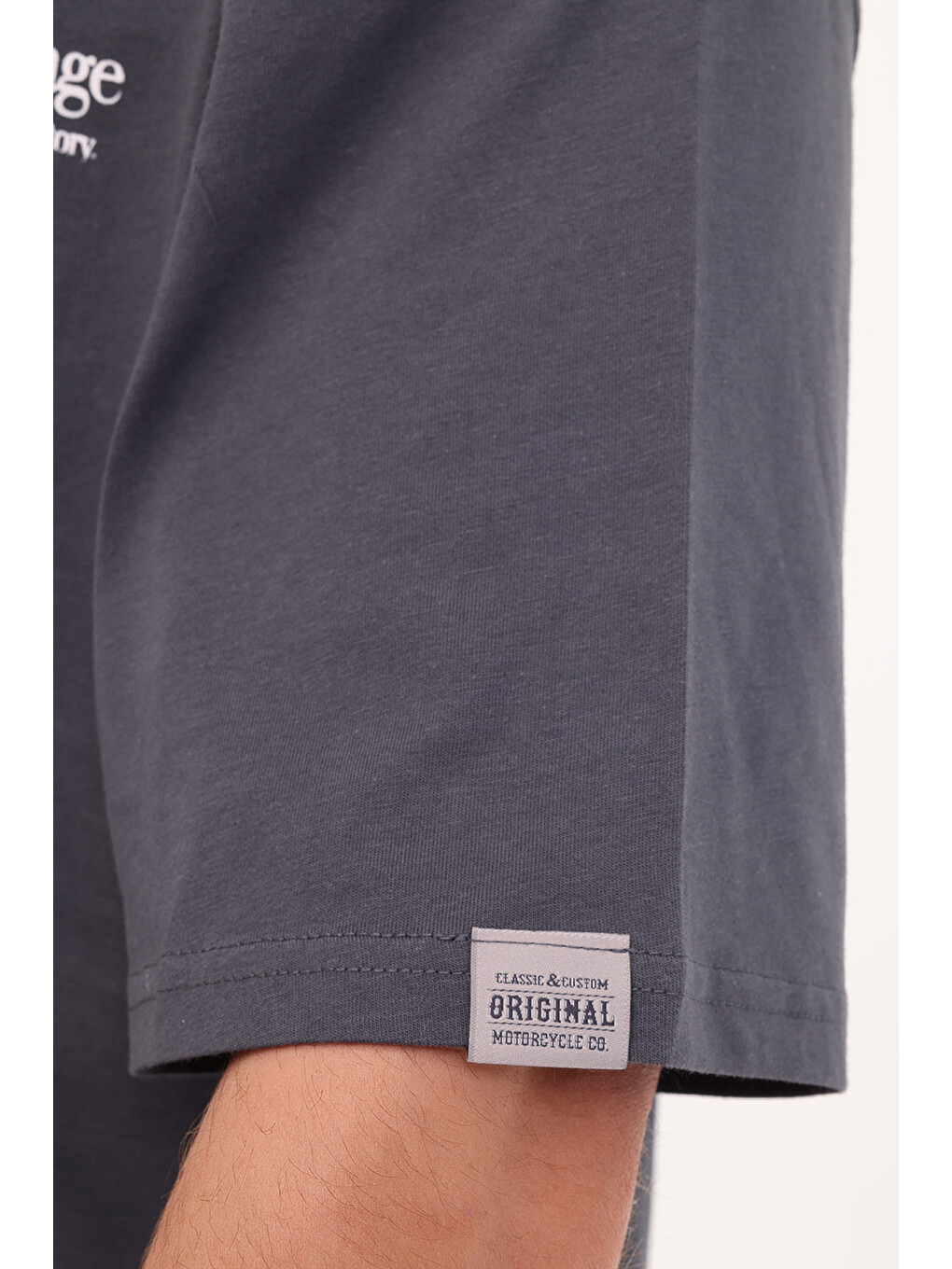 Ml Ordmu 11vntg204 5fx Gri Erkek Kısa Kol T-shirt-4