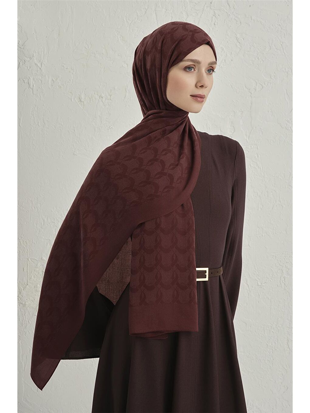 Bordo Cool Şal 1 32