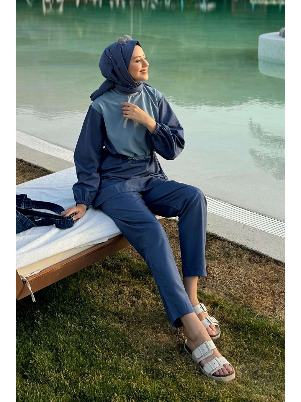 Garnili Yüzme Takımı Jean Mavi