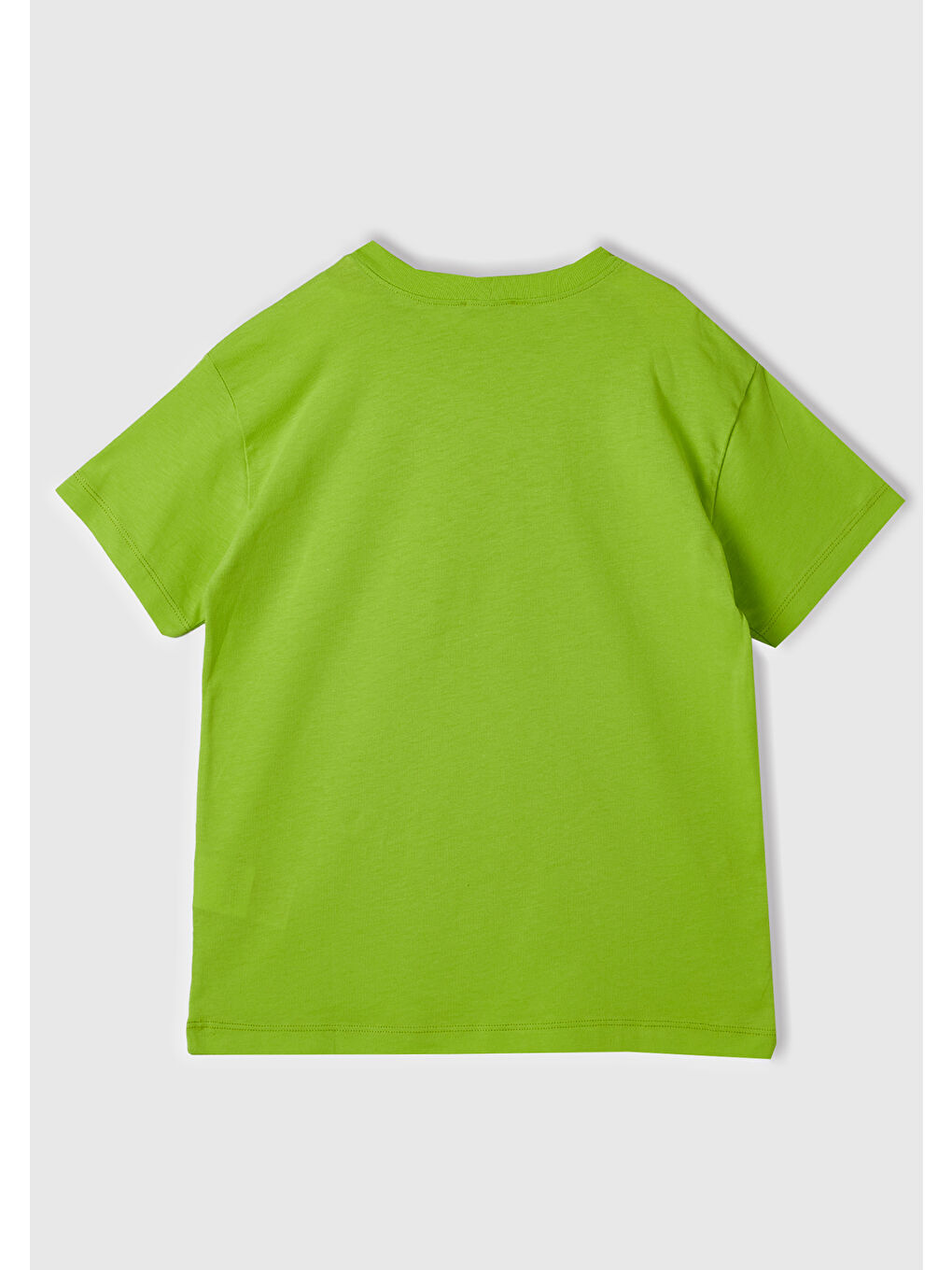 United Colors Of Benetton Yeşil Erkek Çocuk Neon Yeşil Önü Baskılı Bisiklet Yaka Regular T-Shirt - 2