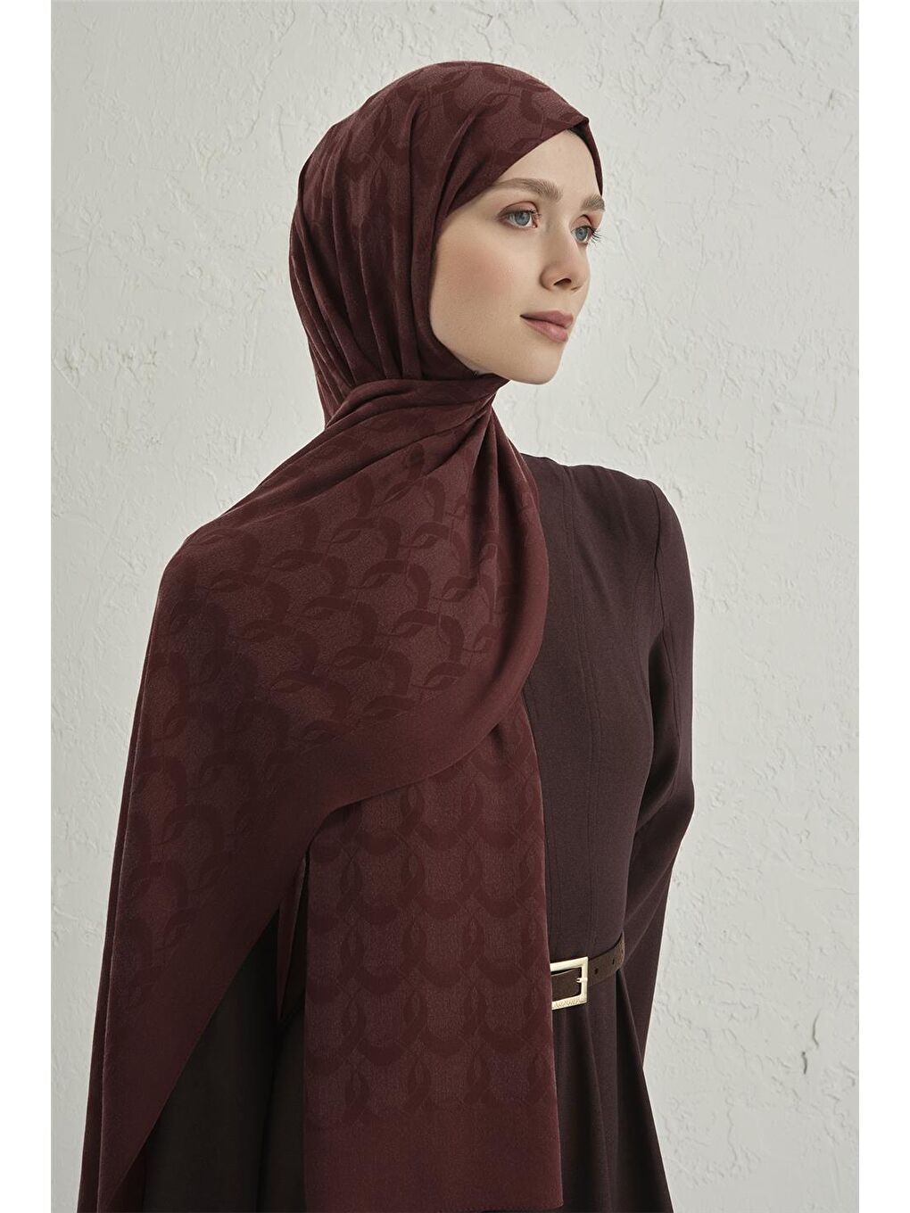 Bordo Cool Şal 1 32-2