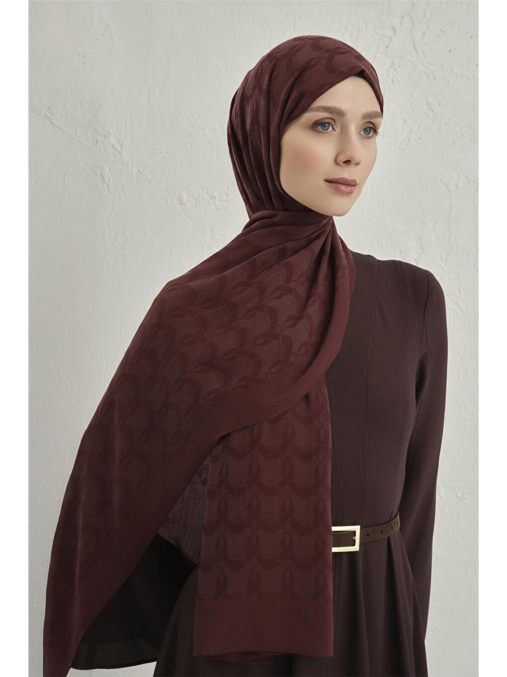 Bordo Cool Şal 1 32-3