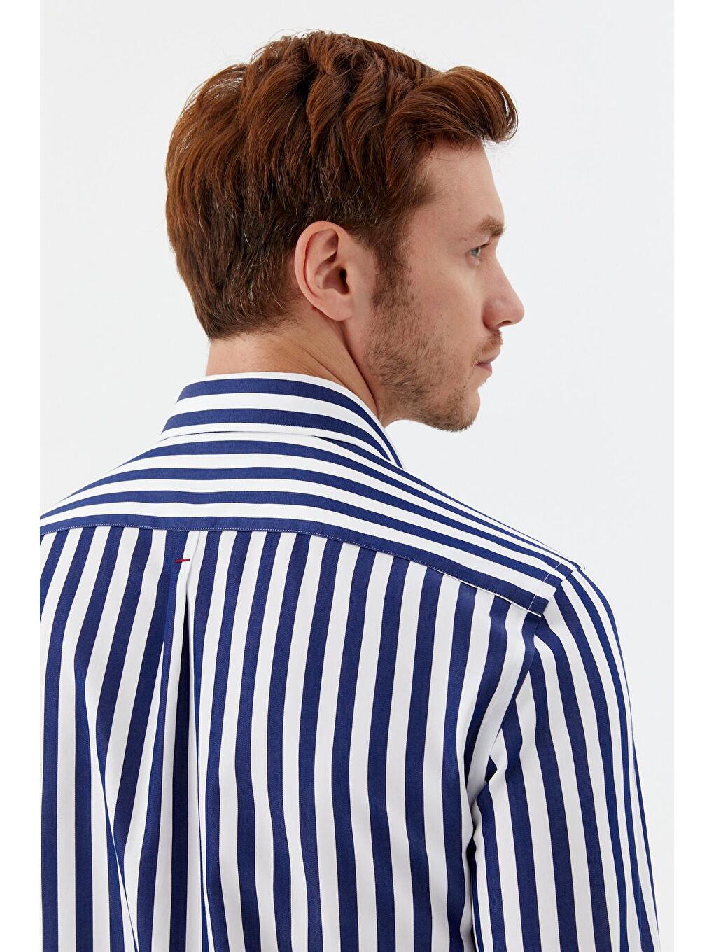 Erkek Lacivert %100 Pamuk Gömlek – Uzun Kollu-4