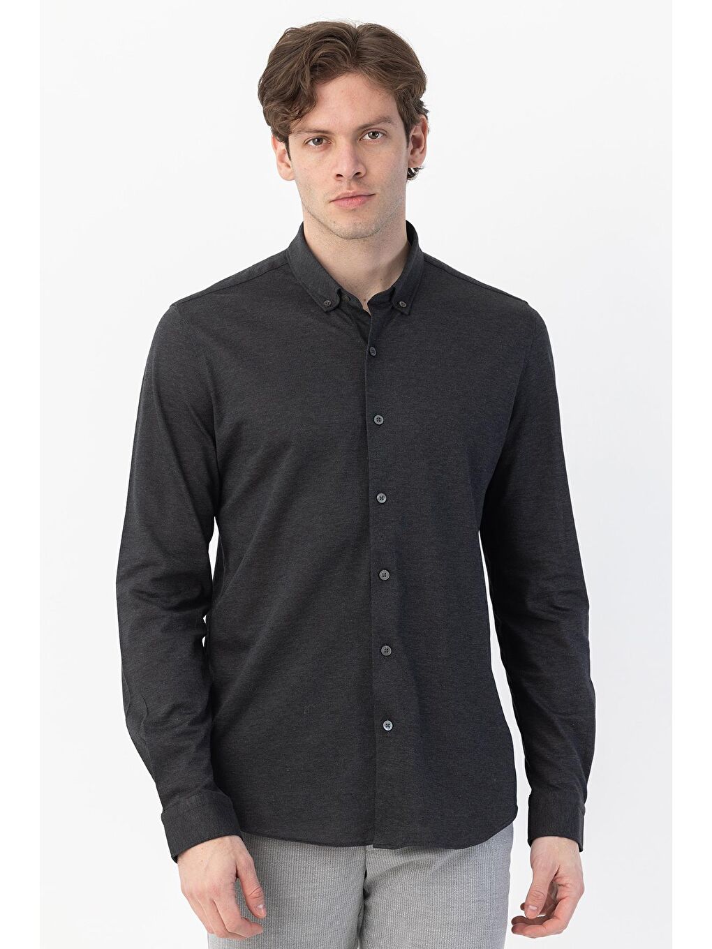Giotelli Erkek Gömlek Antrasit-3
