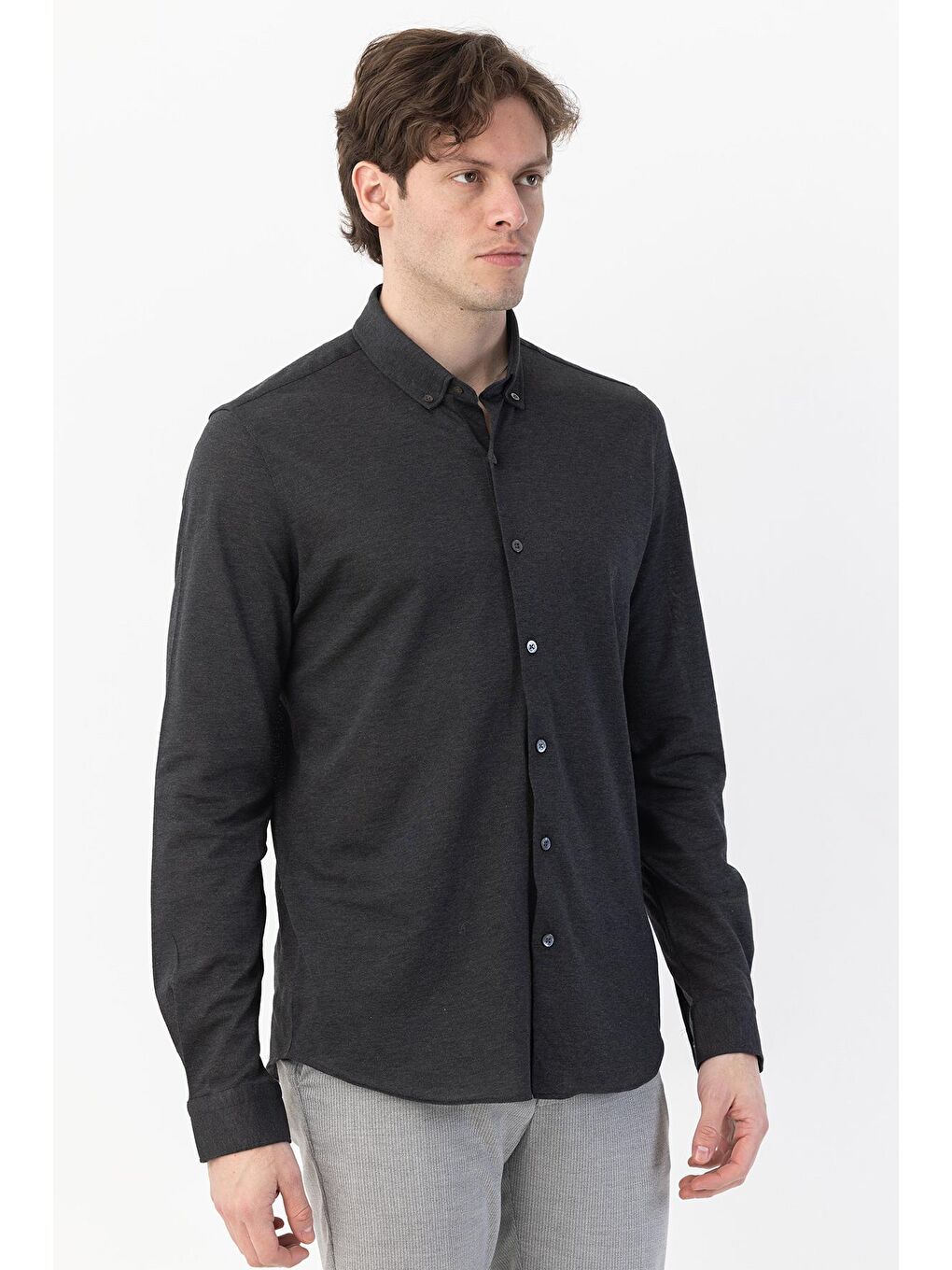Giotelli Erkek Gömlek Antrasit-4