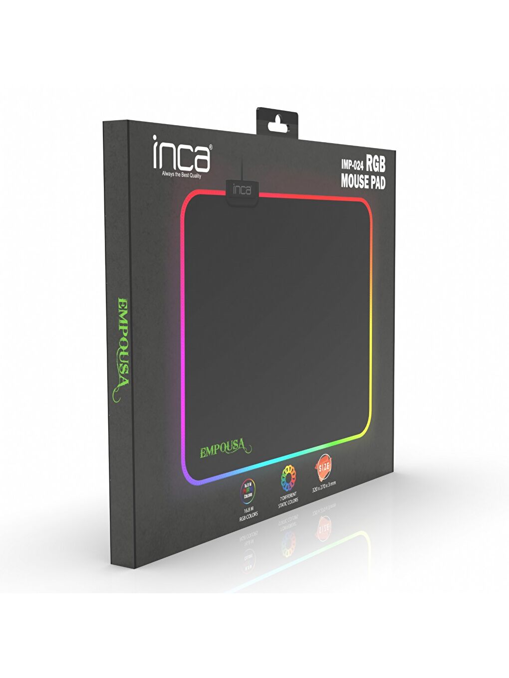 Imp-024 Empousa Rgb 7 Led Medıum Mousepad (320x270x3mm)-6