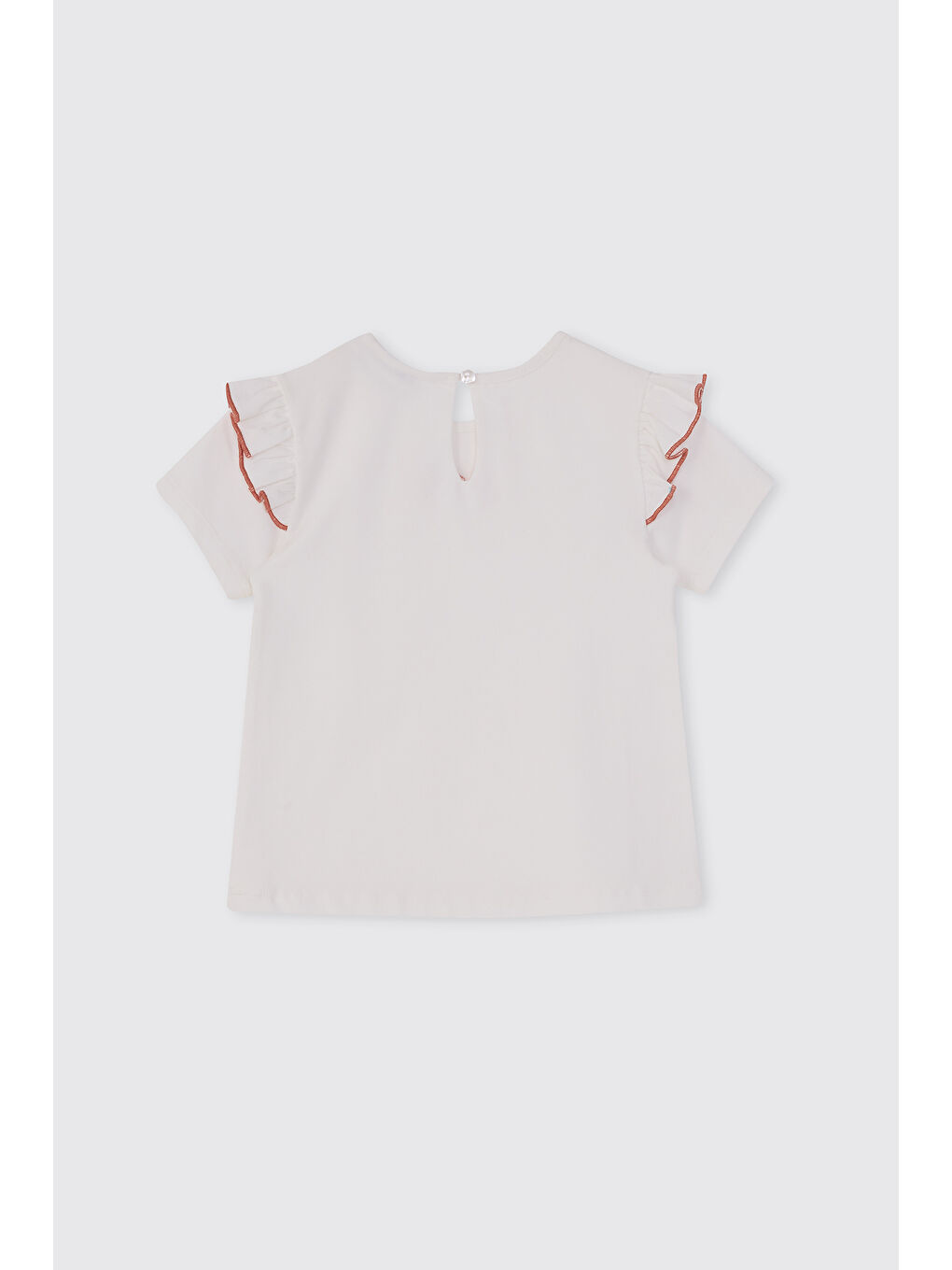 Kız Bebek Kısa Kolu Pembe Tişört-1