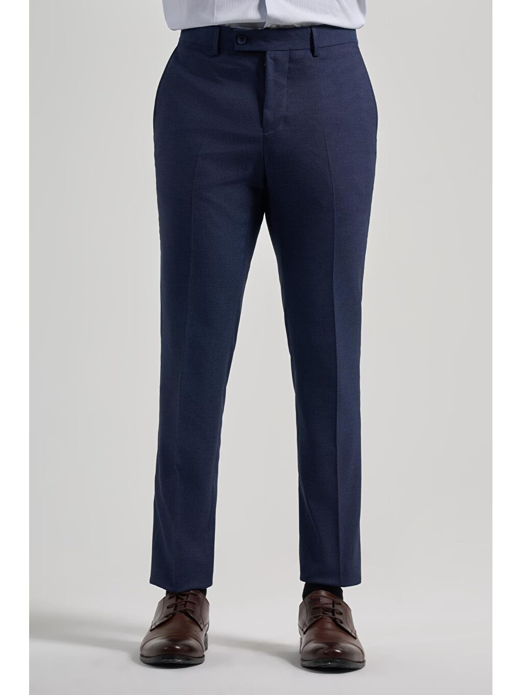 Lacivert Esnek Yandan Cepli Slim Fit Classic Erkek Pantolon 1003250160