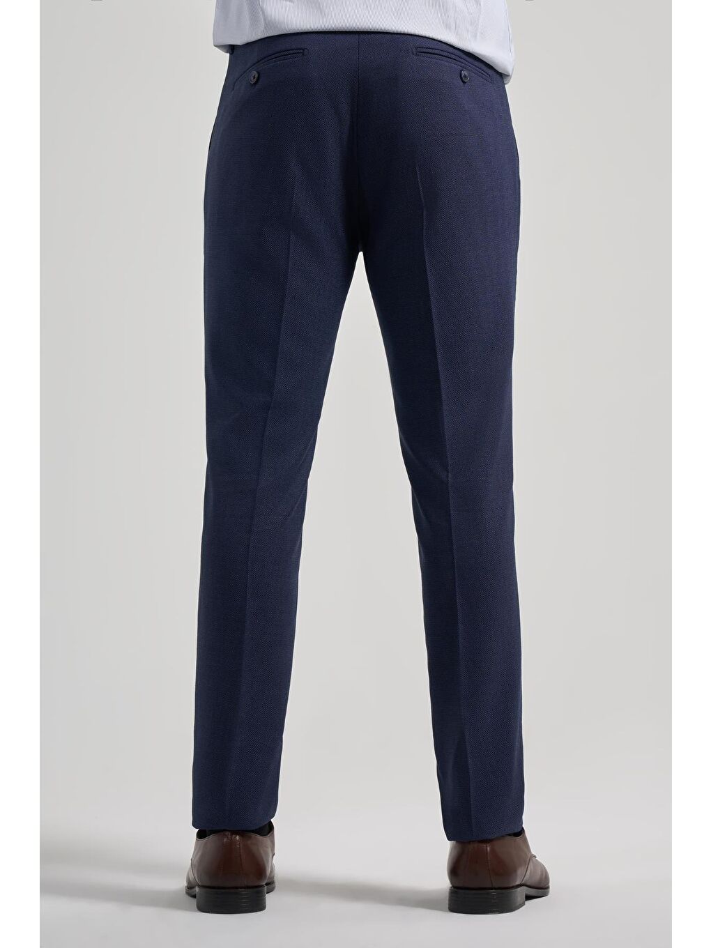 Lacivert Esnek Yandan Cepli Slim Fit Classic Erkek Pantolon 1003250160-3