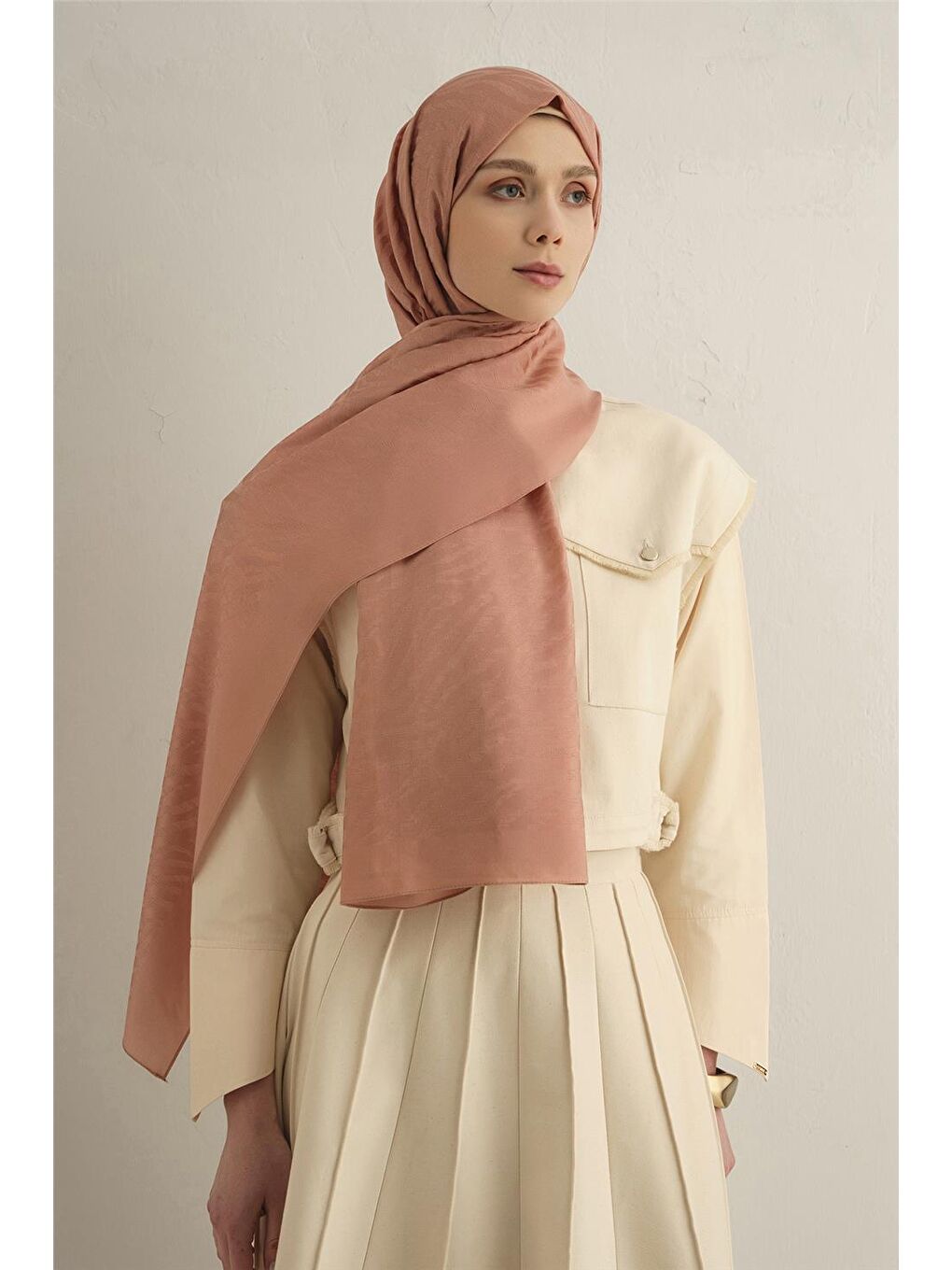 Pembe Pamora Zebra Desen Şal 1 37