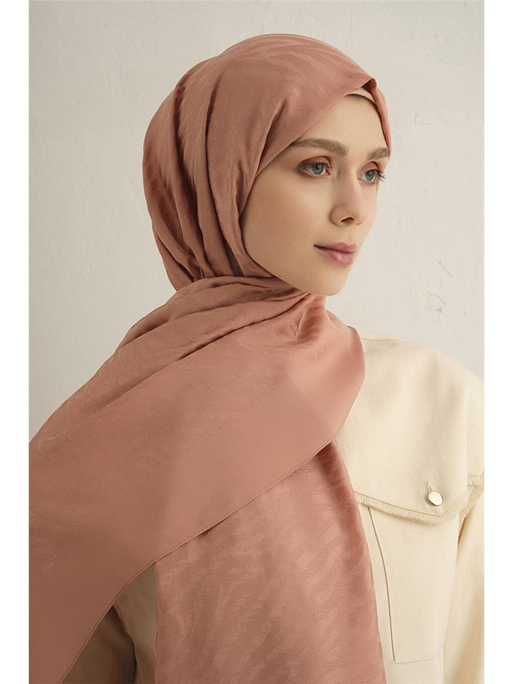 Pembe Pamora Zebra Desen Şal 1 37-3