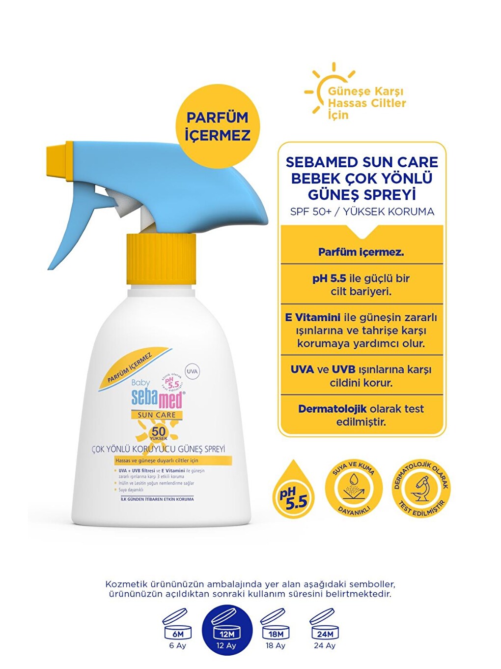 Baby Güneş Sprey SPF 50+ 200 ML (Parfümsüz)-2